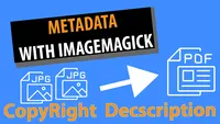 How to use metadata and create pdfs of images using ImageMagick