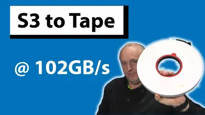 S3 Object Storage direct to tape 102GB/s
