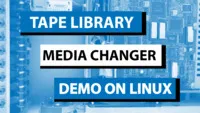 Tape library media changer demo on Linux